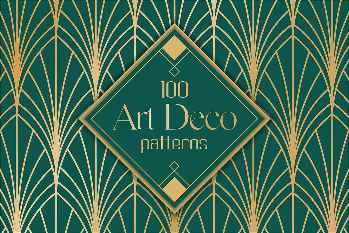 Art Deco Seamless Wall Paper Patterns