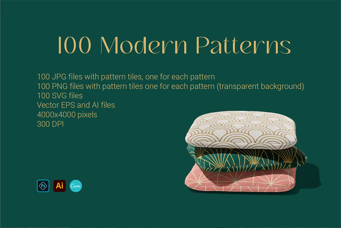 Art Deco Seamless Wall Paper Patterns