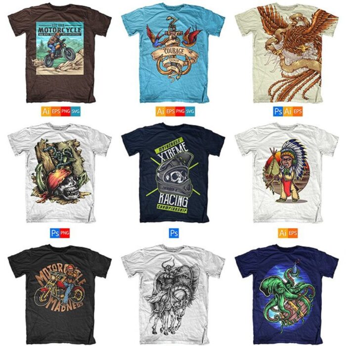 900K Designs for Your Clothing Business: The Ultimate T-Shirt Design Mega Bundle with Resell Rights