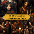 Afro-American Christmas Junk Journal Pages