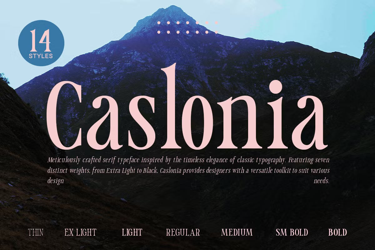 Caslonia Luxury Font