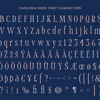 Caslonia Luxury Font